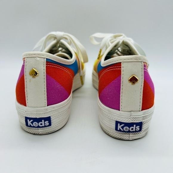 KATE SPADE X KEDS WOMEN’S COLORFUL TRIPLE KICK PLATFORM SNEAKERS SIZE 7 - Picture 3 of 12